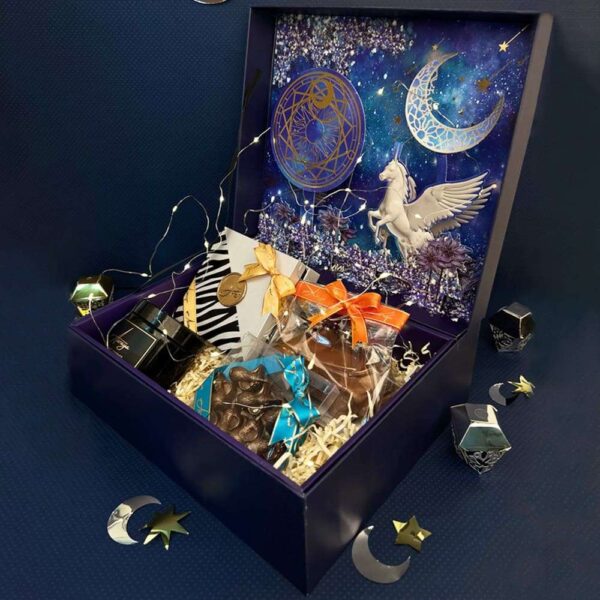 Magical Light Up Kids Blue Hamper