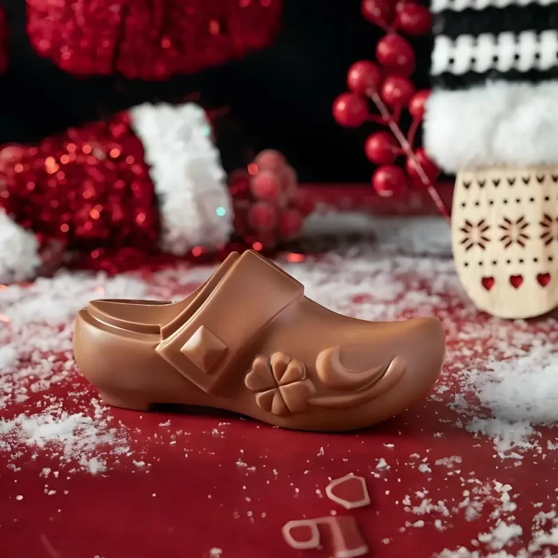 AARAYA Santa’s Shoe chocolate figurine handcrafted luxury Christmas chocolate
