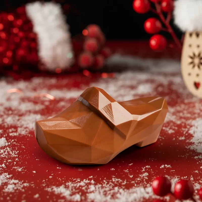 AARAYA Santa Shoes Diamond chocolate figurine handcrafted luxury Christmas chocolate