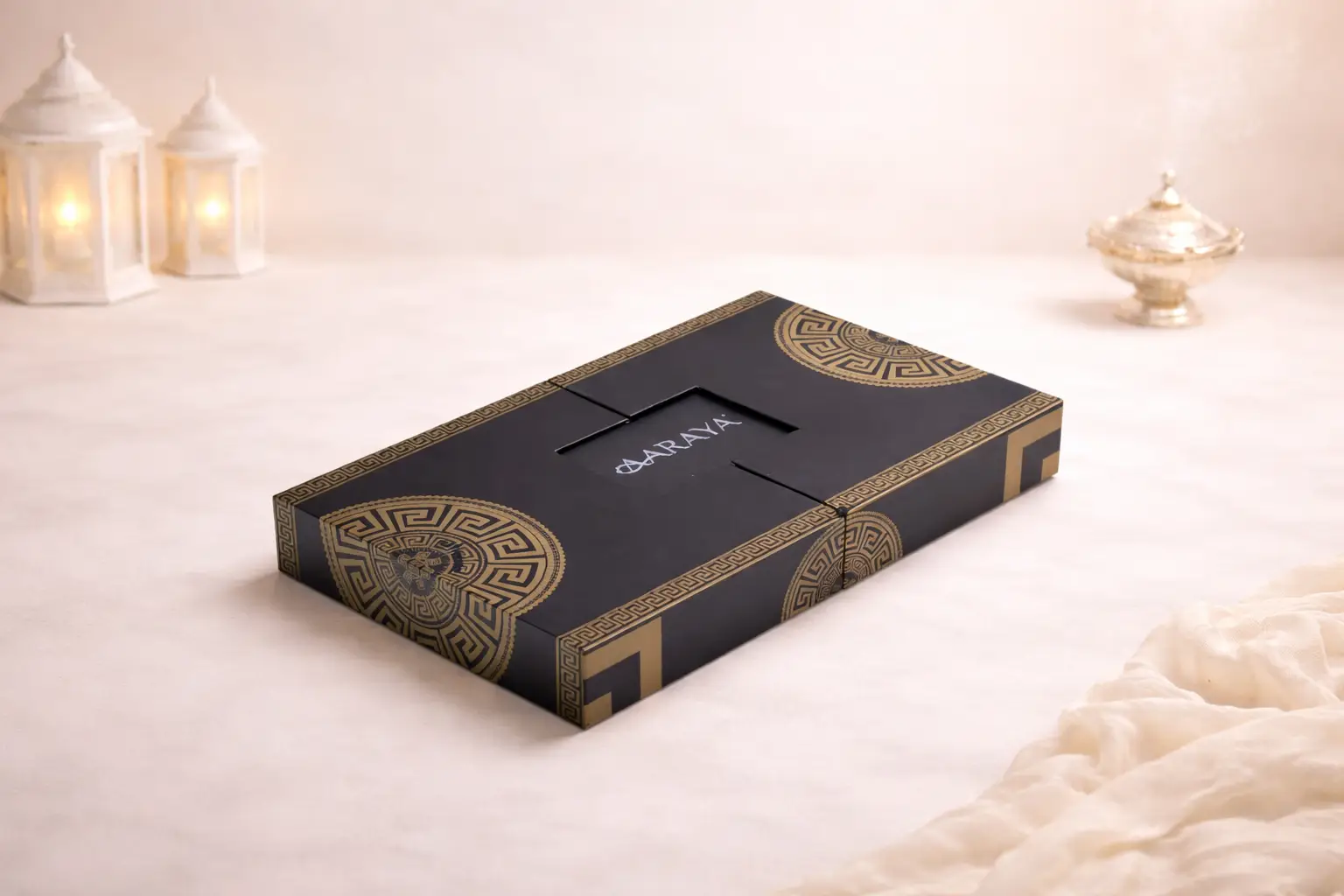 AARAYA® Ramadan Signature Black Gold Dates Box - Image 2