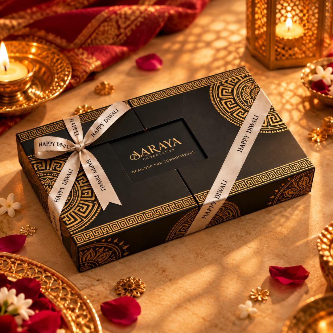 AARAYA Premium Traditional Diwali Chocolate Box with 25 signature filled chocolates